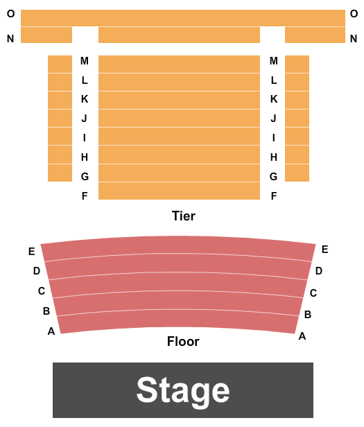 Daniels Pavilion At Philharmonic Center for the Arts Endstage Seating Chart