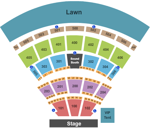 Darien Lake Amphitheater Seating Chart