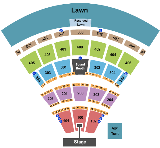 Darien Lake Amphitheater Rascal Flatts Seating Chart