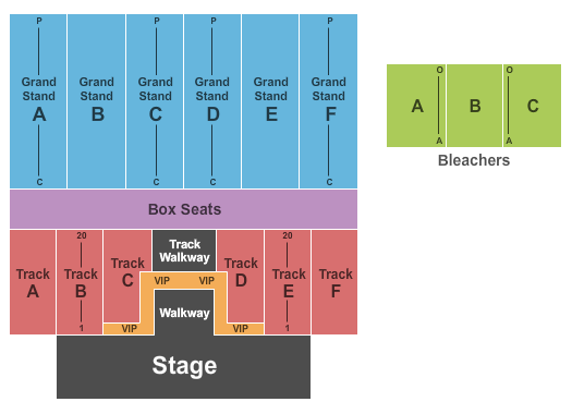 Darke County Fairgrounds End Stage Seating Chart