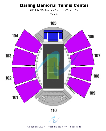 Darling Memorial Tennis Center Tennis Seating Chart