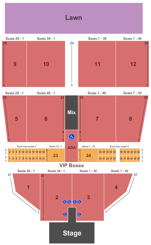 Maine Savings Amphitheater Def Leppard Seating Chart