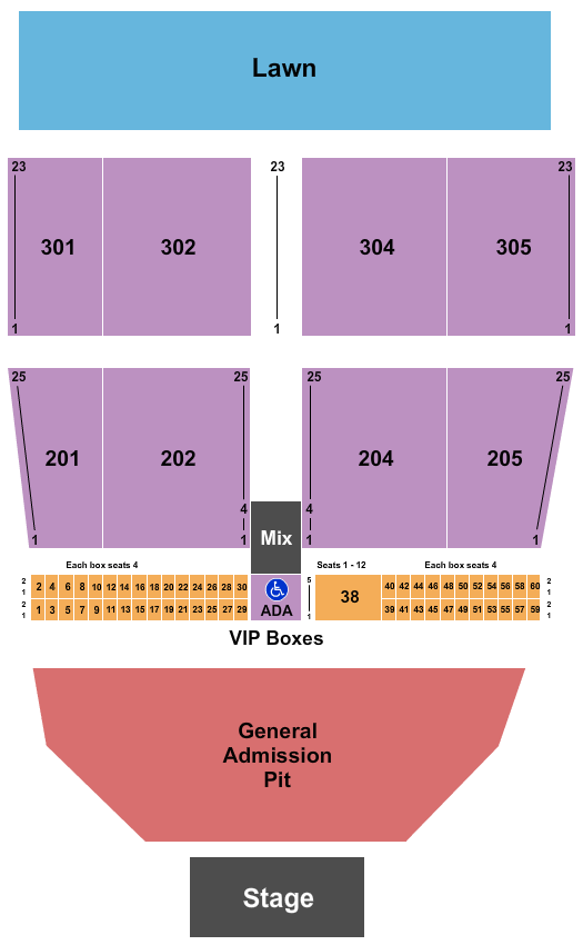 Darling's Waterfront Pavilion Seating Chart Bangor