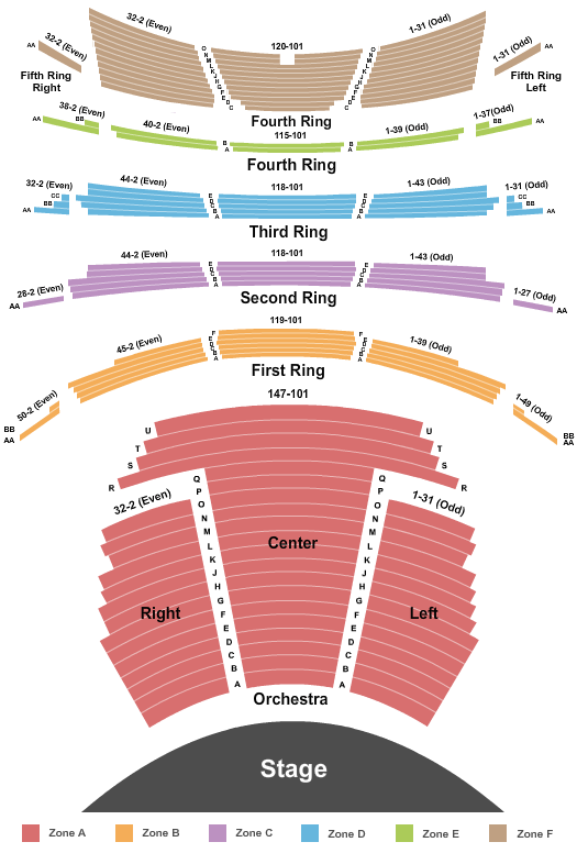 David H. Koch Theater Seating Chart & Maps New York