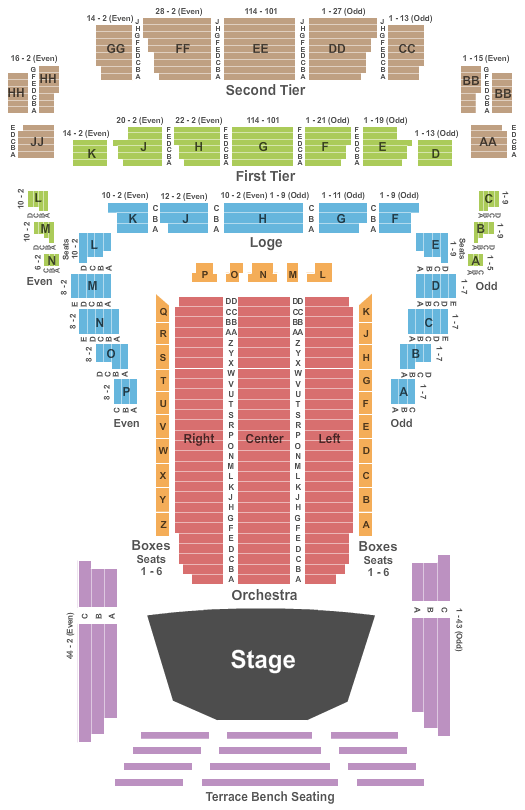 Davies Symphony Hall Seating Chart & Maps San Francisco