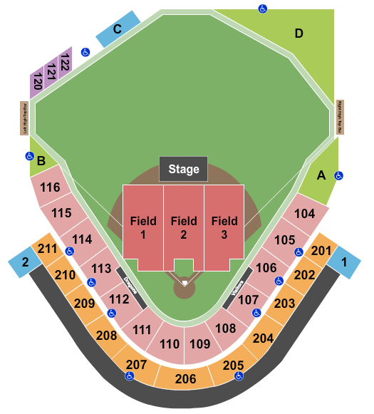 Day Air Ballpark Comedy 2 Seating Chart