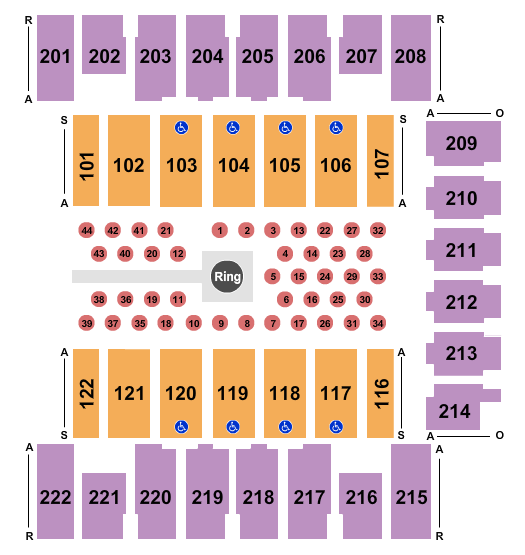 Daytona Beach Ocean Center Baseball Seating Chart