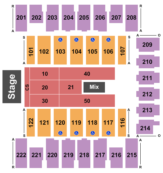 Daytona Beach Ocean Center Comedy Seating Chart