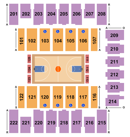 Daytona Beach Ocean Center Basketball Seating Chart