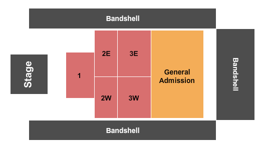 Daytona Beach Oceanfront Bandshell End Stage GA Seating Chart