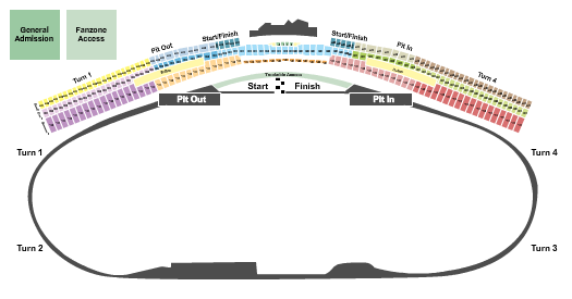 Daytona International Speedway Seating Map