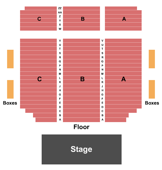 DeJoria Center - Utah Endstage Seating Chart
