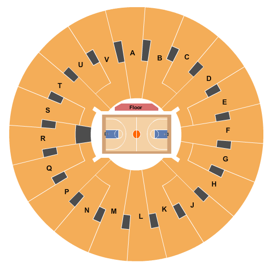 Dee Events Center Basketball Seating Chart