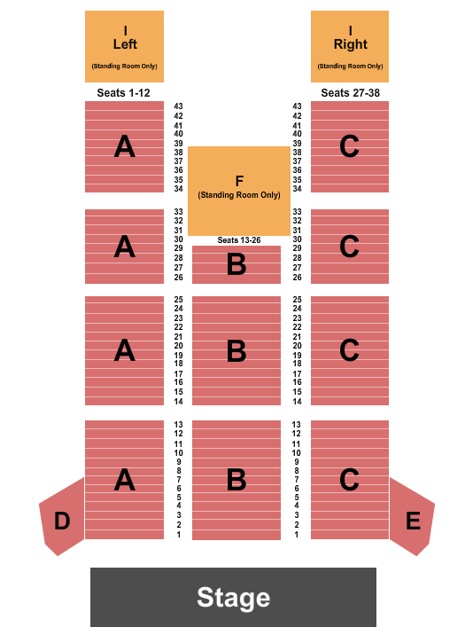 12 Tribes Lake Chelan Casino Amphitheater Seating Chart