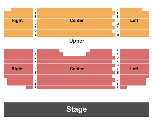 Delano Performing Arts Center Endstage Seating Chart