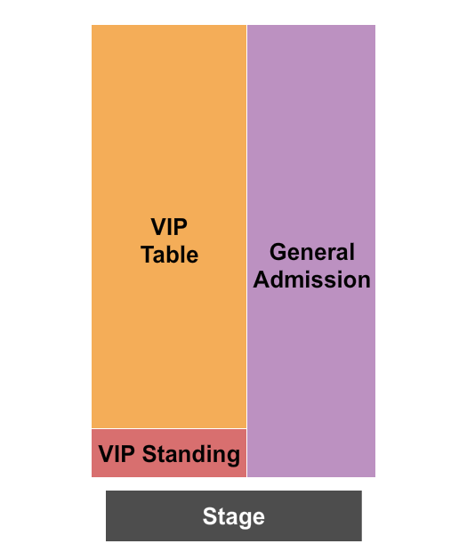 Delaware Speedway GA/VIP Table/VIP Standing Seating Chart