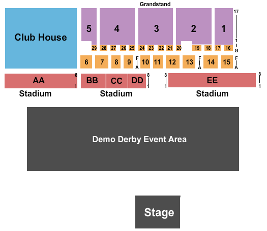 Delaware State Fairgrounds Demolition Derby 2 Seating Chart