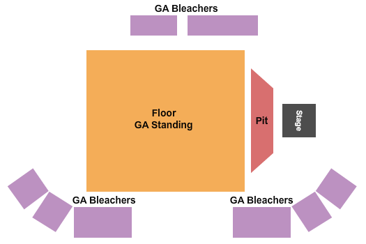 Delaware State Fairgrounds Endstage GA Floor Seating Chart