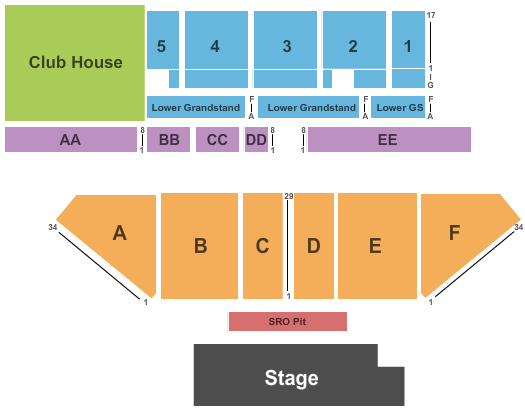 Delaware State Fairgrounds End Stage Seating Chart