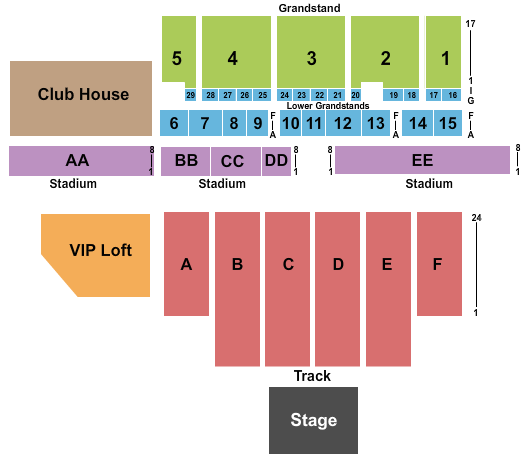 Delaware State Fairgrounds Gabriel Iglesias Seating Chart