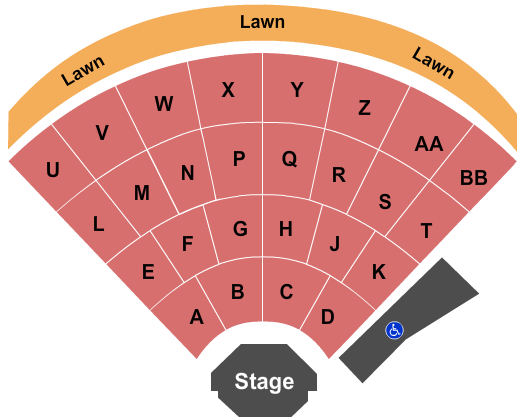 Dell Music Center (formerly Robin Hood Dell East) Seating Chart