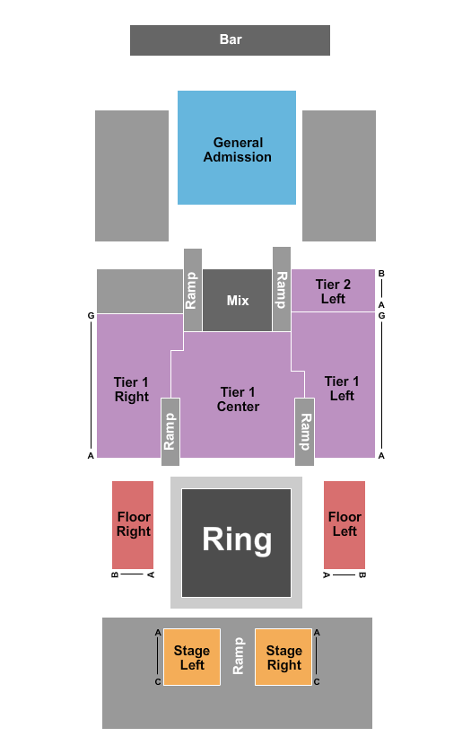 Delmar Hall Wrestling Seating Chart