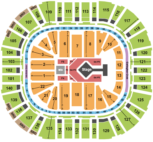 Delta Center Blink 182 Seating Chart