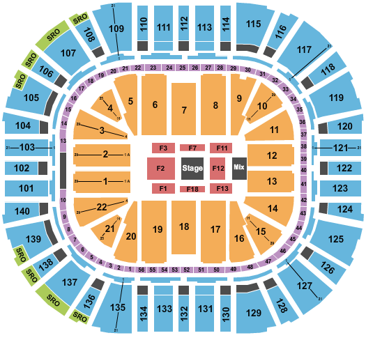 Delta Center Center Stage 2 Seating Chart