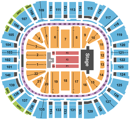 Delta Center Endstage 5 Seating Chart