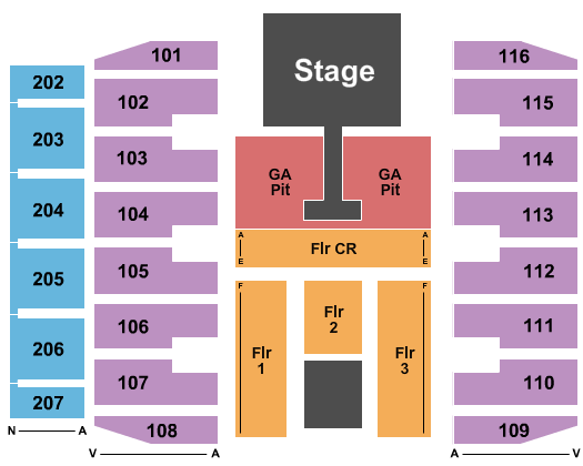 Deltaplex Arena Old Dominion Seating Chart