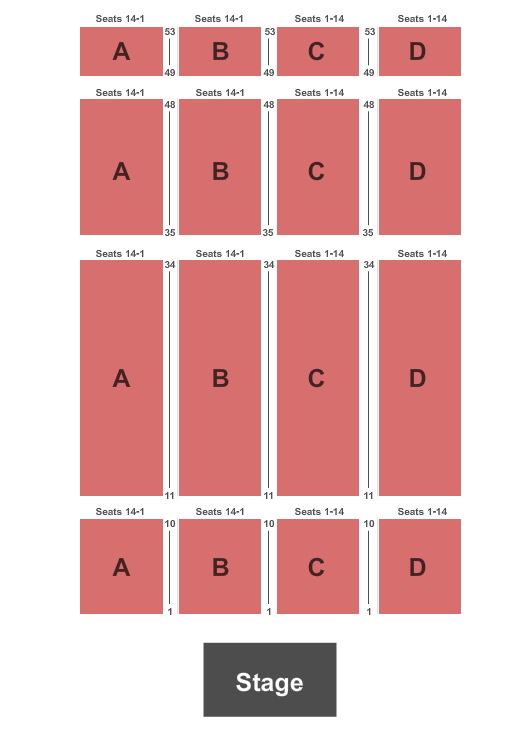 The Dena'ina Civic & Convention Center End Stage Seating Chart
