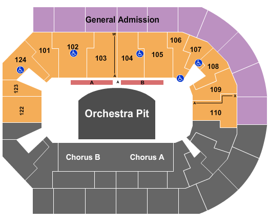 Denny Sanford Premier Center All State Chorus Seating Chart