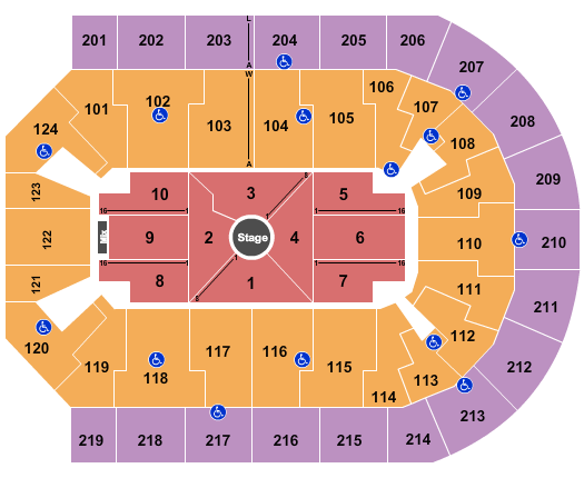 Denny Sanford Premier Center Nate Bargatze Seating Chart