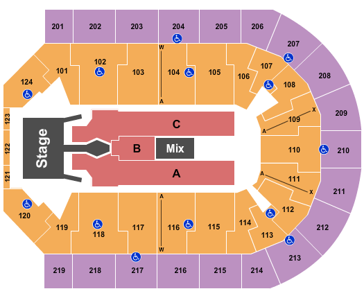 Denny Sanford Premier Center Tim McGraw 2023 Seating Chart