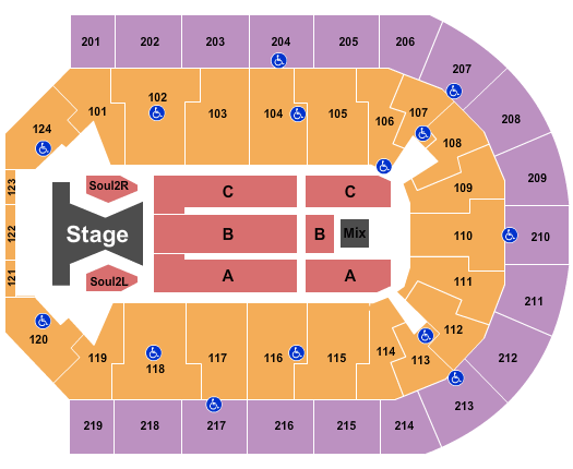 Denny Sanford Premier Center Tim McGraw Seating Chart