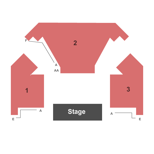 Denver Center For The Performing Arts End Stage Seating Chart