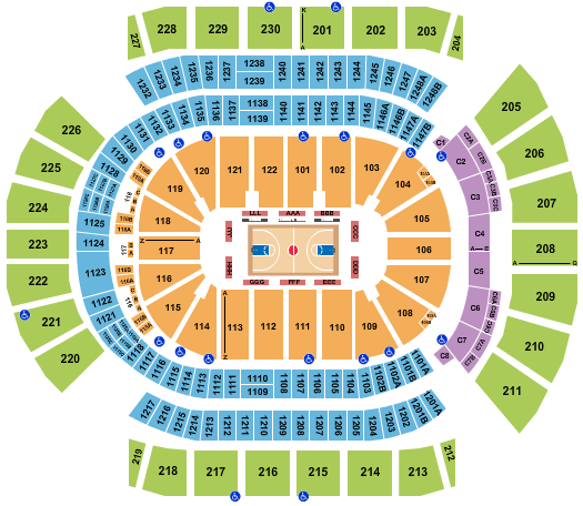 Desert Diamond Arena Basketball Seating Chart