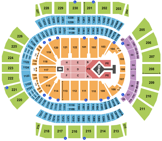 Desert Diamond Arena Blink 182 Seating Chart