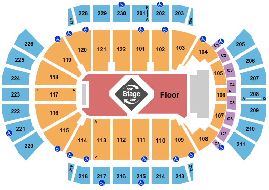 Desert Diamond Arena Drake Seating Chart