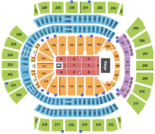 Desert Diamond Arena Endstage 6 Seating Chart