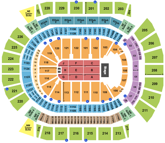 Desert Diamond Arena Endstage 7 Seating Chart