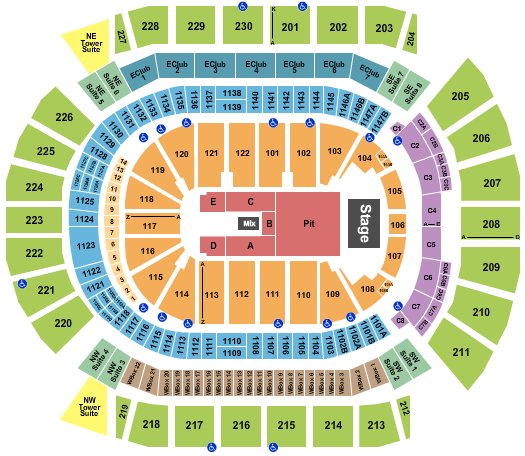 Chris Stapleton Desert Diamond Arena Seating Chart