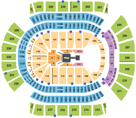 Desert Diamond Arena Fuerza Regida Seating Chart