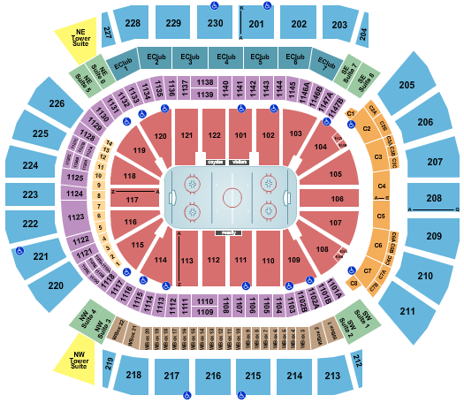 Desert Diamond Arena Hockey Seating Chart