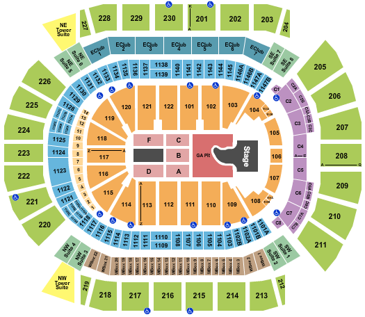 Desert Diamond Arena Megan Moroney Seating Chart
