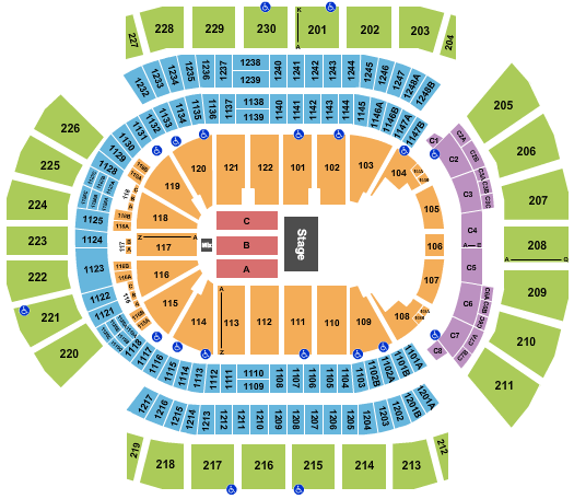 seating chart for Desert Diamond Arena - World Hip Hop Dance Championship - eventticketscenter.com