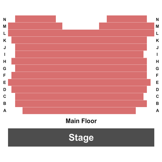 DesertView Performing Arts Center End Stage Seating Chart