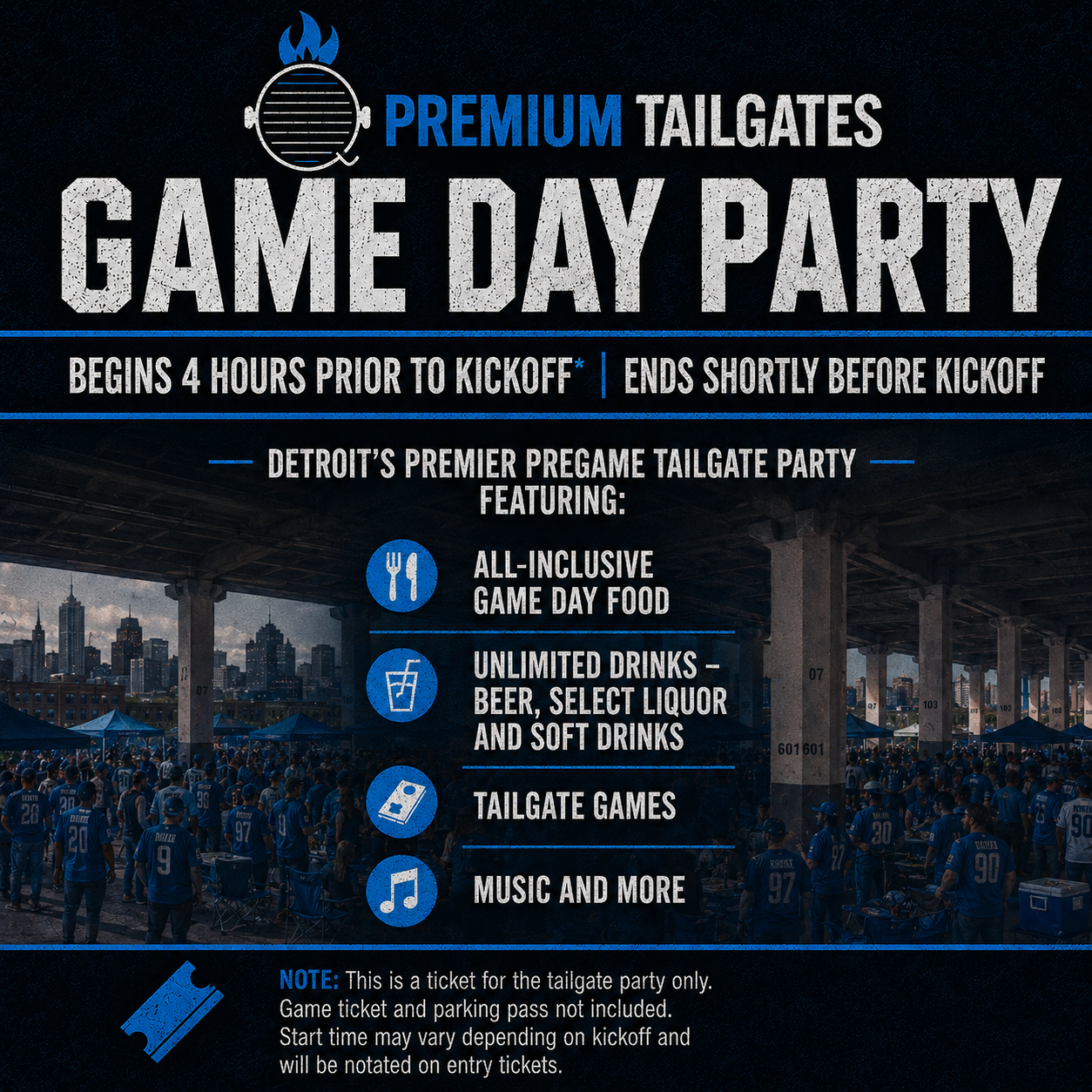 Premium Tailgate Party: Detroit Lions vs. Green Bay Packers