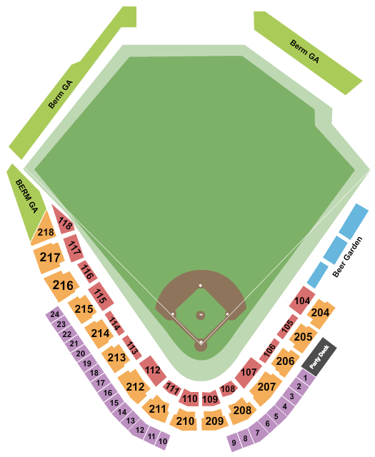 Dickey-Stephens Park Baseball Seating Chart