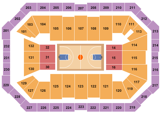 Dickies Arena Basketball Seating Chart